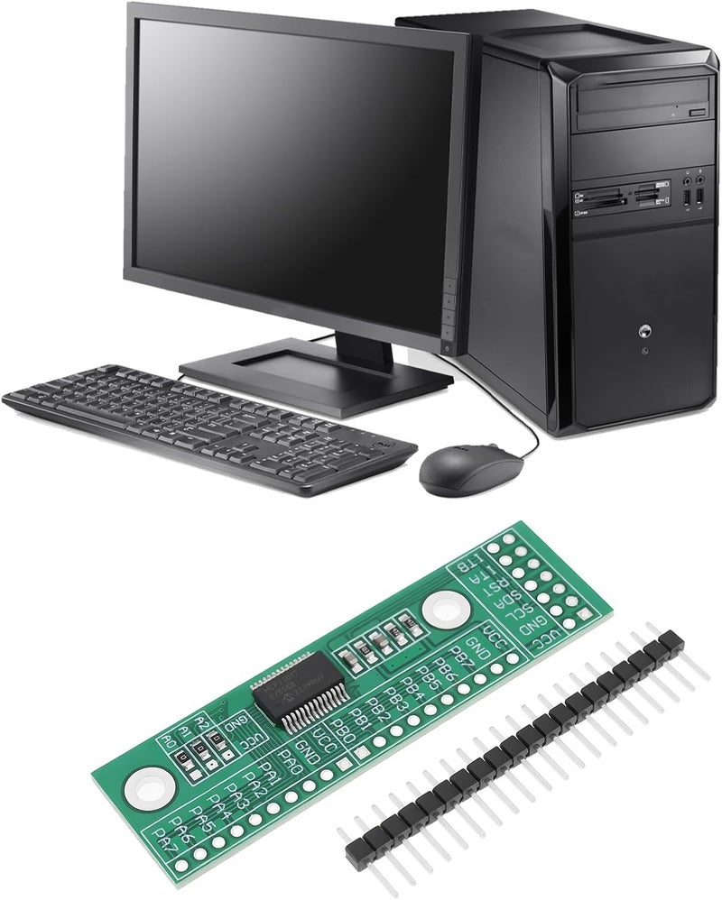 Create idea لوحة توسيع دبابيس IO 16-قناة واجهة I2C إدخال وإخراج MCP23017-E/SS لجهاز ألعاب الكمبيوتر - Image 2